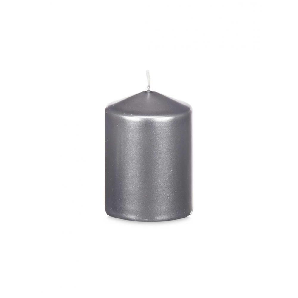 Κερί κορμός ασημί Φ7Η10cm Plastona 029.92535