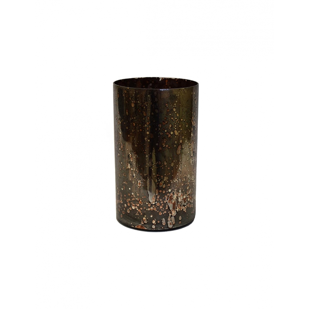 Κηροπήγιο κύλ.gγυαλ.burned brown 15,5X25 Plastona 00.07.7360