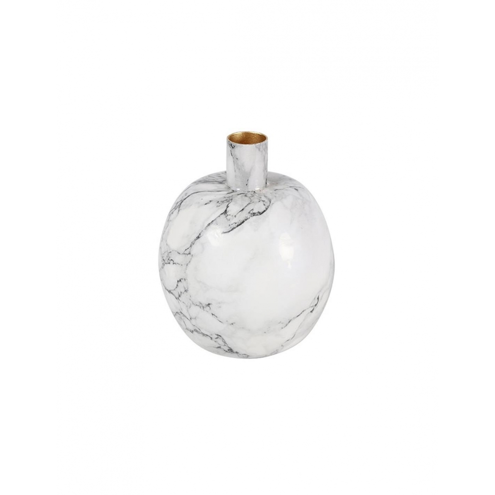Κηροπήγιο μεταλ.marble λευκό 11Χ13 Plastona 013.793388