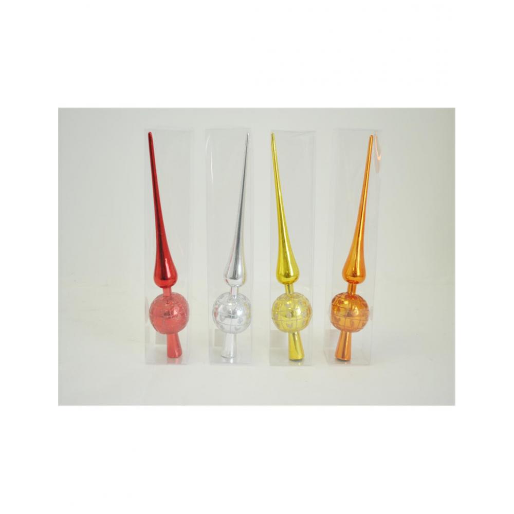Κορυφή δένδρου 35εκ.γυαλ/ματ 4χρ. Plastona 00.01.1335
