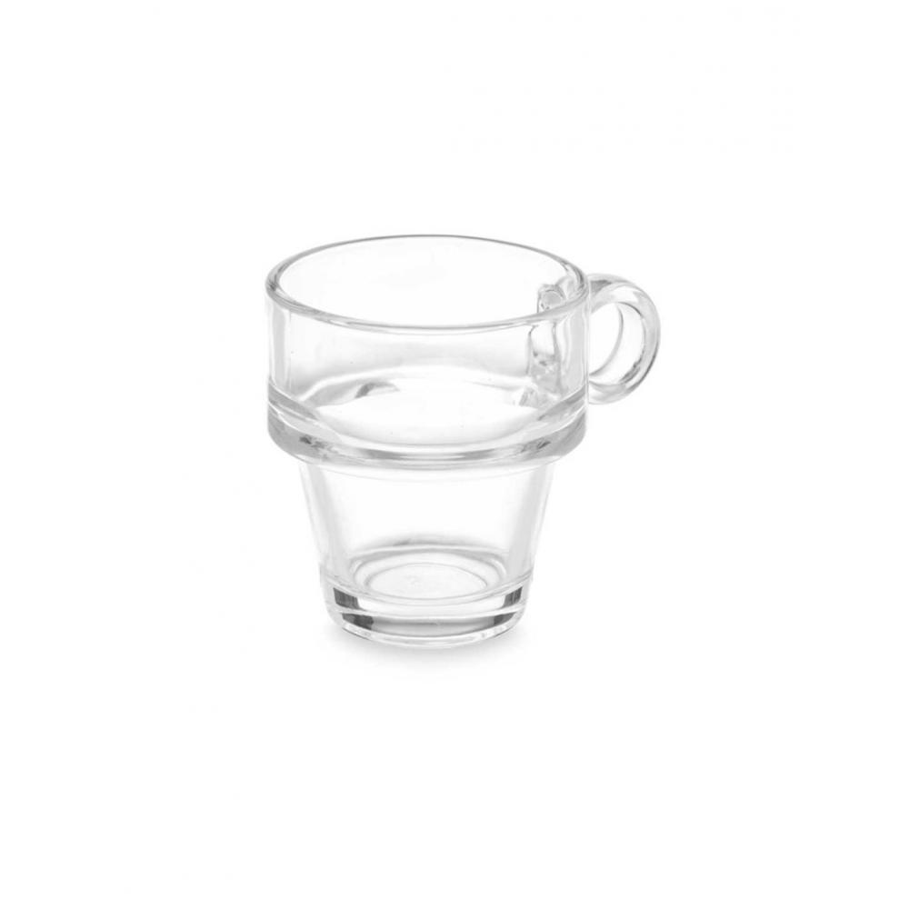 Κούπα γυάλινη 90ml/8x6x6,5cm Plastona 029.76579