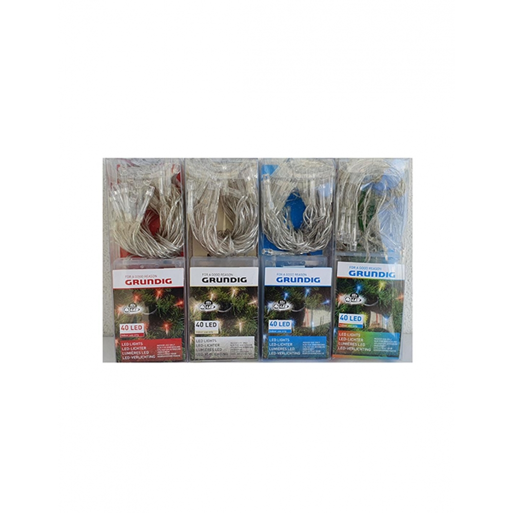 Λαμπάκια μπαταρίας Χ40LED 4χρ. Plastona 03.06728
