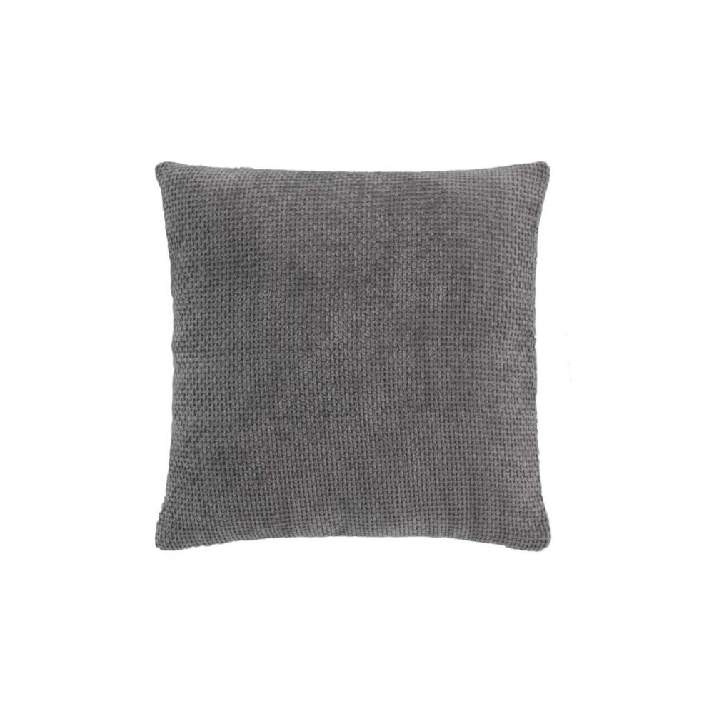Μαξιλάρι embossed velvet ανθρακί 45x45cm Plastona 027.1612788