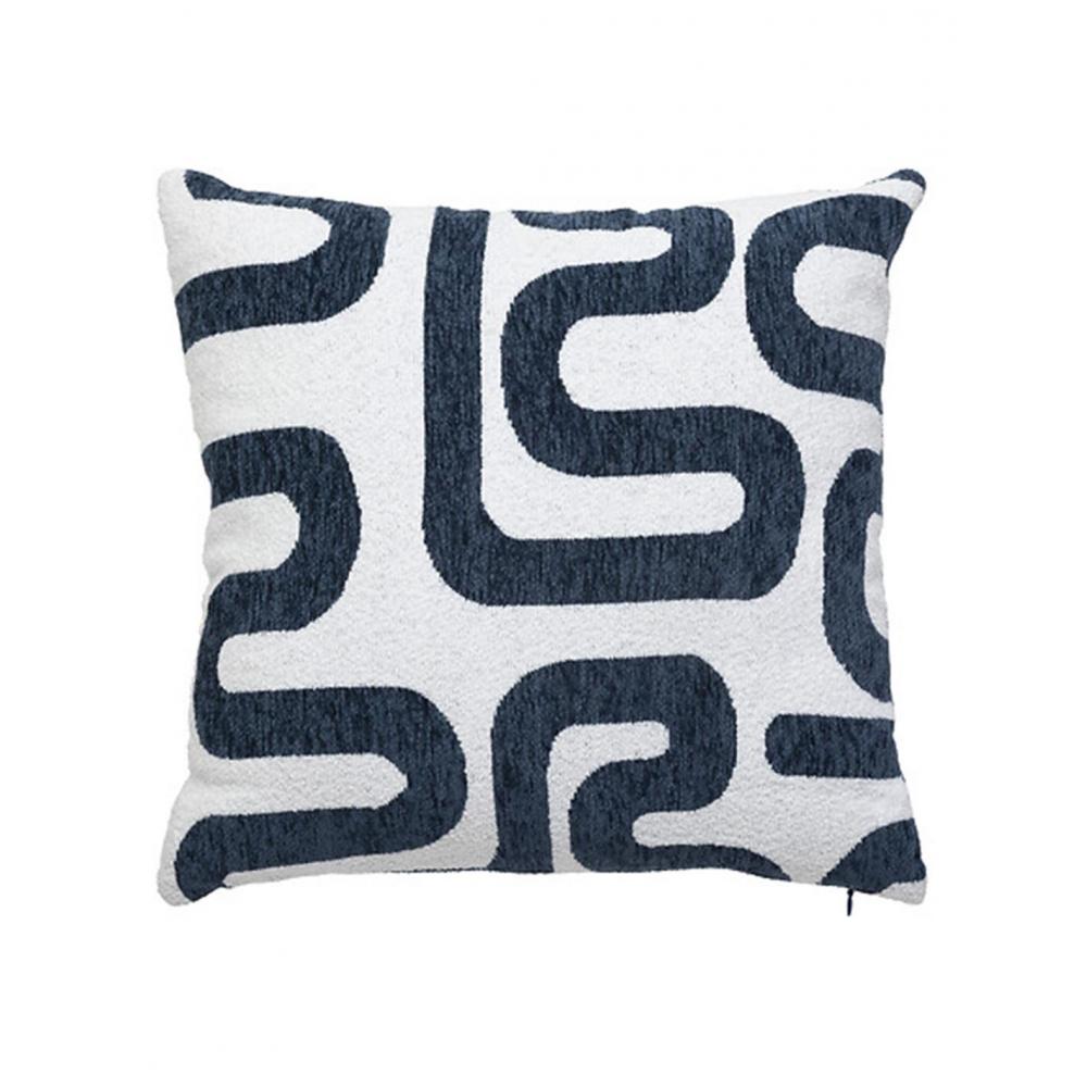 Μαξιλάρι Jacquard μπλε λευκό 40x40cm Plastona 07.204484E