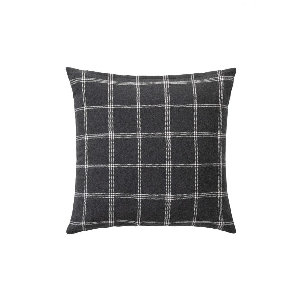 Μαξιλάρι καρό woven cotton/polyester ανθρακί 45x45cm Plastona 027.1612856