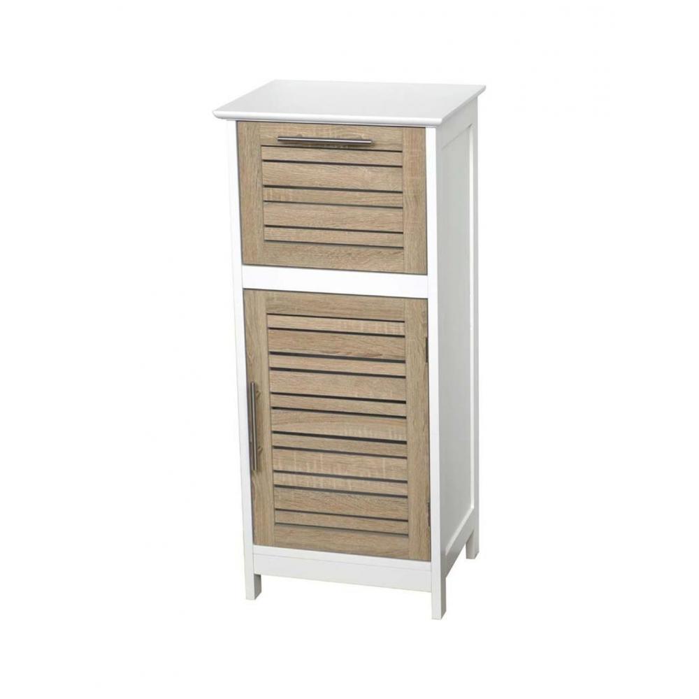 Ντουλάπι MDF λευκό με μπεζ 36Χ30Χ83 Plastona 06.9902306