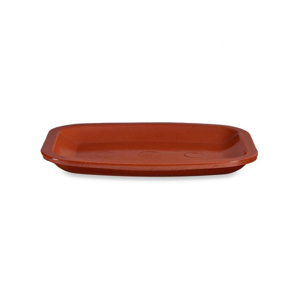 Πιατέλα κεραμική terracotta 26x20cm Plastona 029.99526