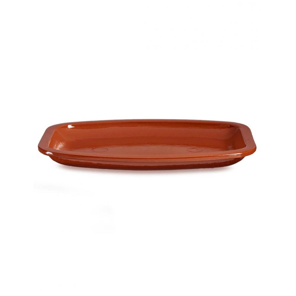 Πιατέλα κεραμική terracotta 35x26cm Plastona 029.99525
