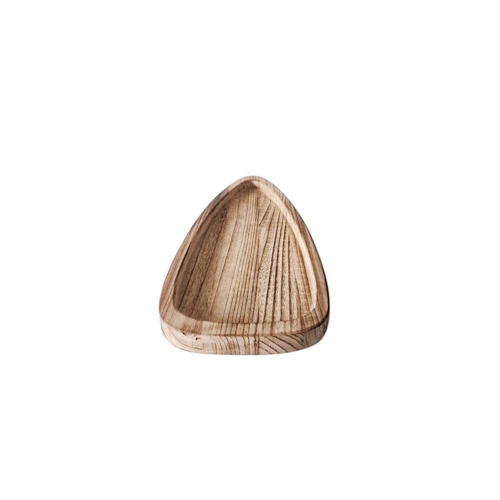 Πιατέλα σερβ.Paulownia τριγωνική 45Χ20Χ3cm Plastona 00.07.75524