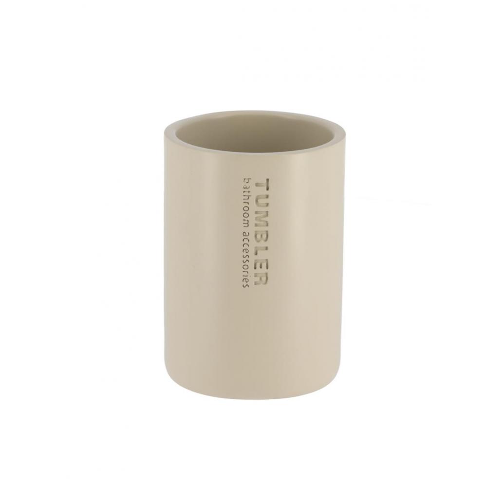 Ποτήρι μπάνιου polyresin εκρου 7.5x14 cm Plastona 06.61101161