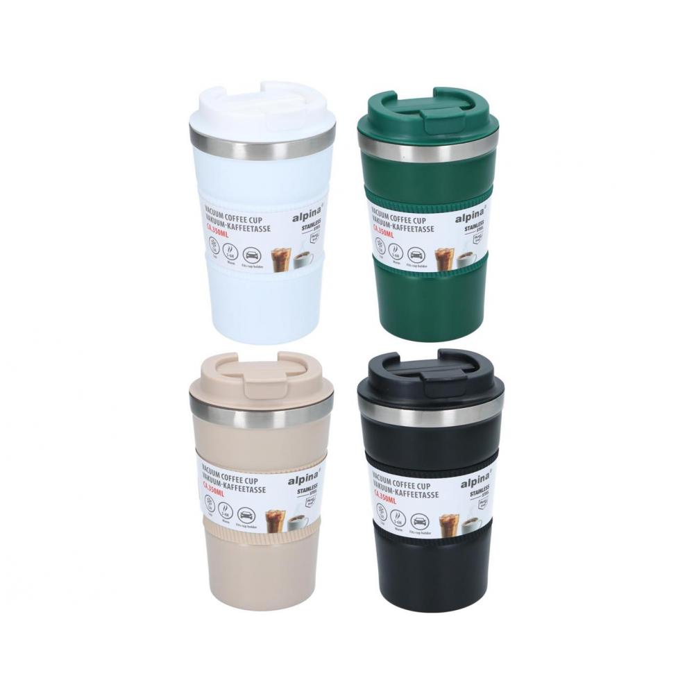 Ποτήρι θερμός 4χρώματα 350ml/9x15.5cm Plastona 03.27098