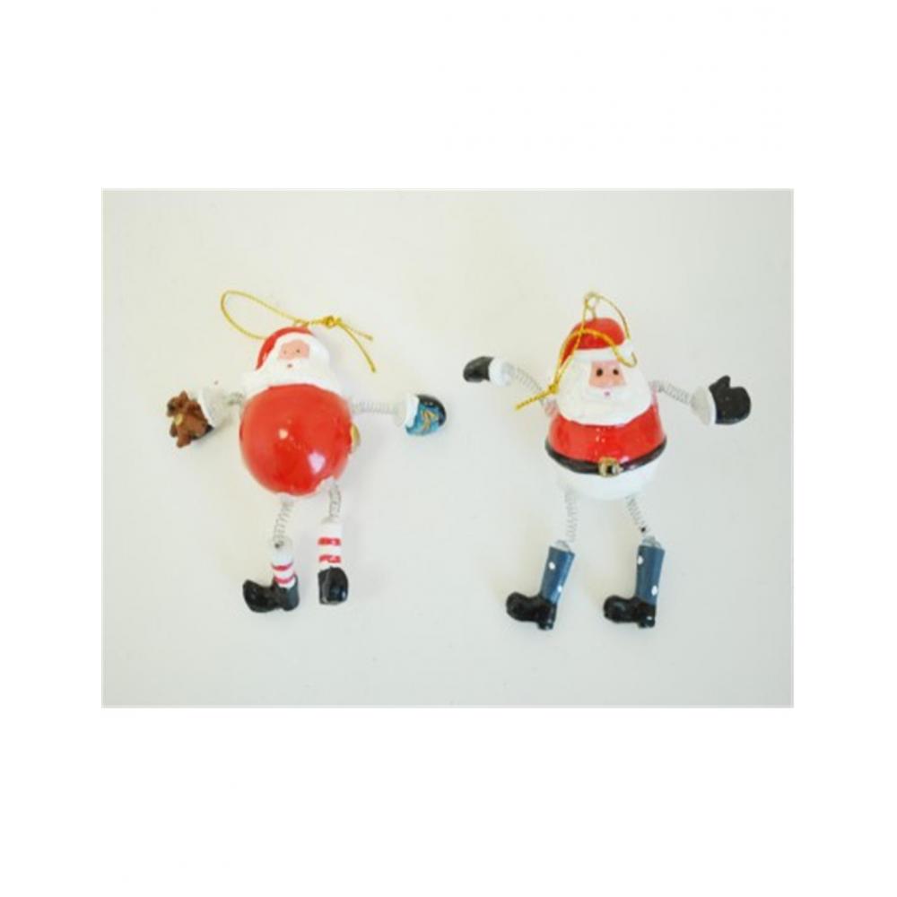 Στολίδι Αγ.Βασίλης 10εκ. 2σχ. σετ 2 τεμ Plastona 00.01.1359