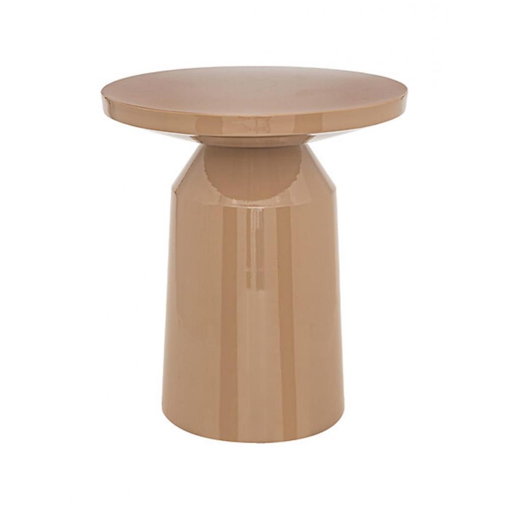 Τραπέζι ατσάλι βοηθητικό καραμελ  Φ38Η44cm Plastona 07.197889A