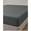 Microsilk Μονόχρωμο Σεντόνι με Λάστιχο Oscar 6 Αποχρώσεις Μονή (100x200+40cm) Ανθρακί Pennie 072229-15