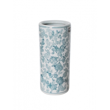 Βάζο δαπ./ομπρελοθηκη  celadon green porc.flower 20x45cm