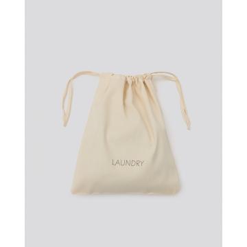 Θήκη για Άπλυτα με Γκρεζ Εκτύπωση Laundry Dutch 2 Διαστάσεις 35x44cm Εκρού