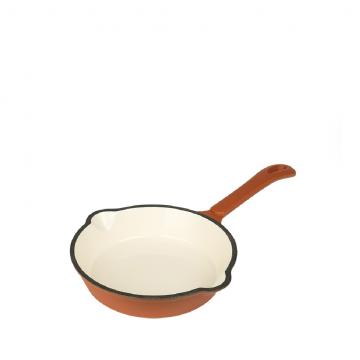 VOLCANO ΤΗΓΑΝΙ CAST-IRON ΚΕΡΑΜΙΔΙ ΜΕ ENAMEL 20ΕΚ.