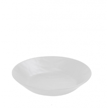 WHITE ΠΙΑΤΟ ΒΑΘΥ ΣΤΡΟΓΓ. 21ΕΚ WAVY MATTE ΜΕΛΑΜΙΝΗΣ
