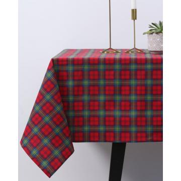 Τραπεζομάντηλο Scot με καρώ σχέδιο 6 ατόμων (140x180cm) Κόκκινο