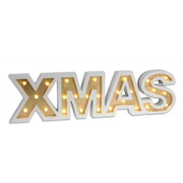 Φωτεινή διακοσμητική επιγραφή "Xmas" 60cm