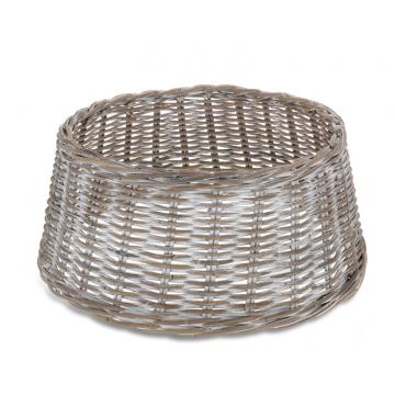 Καλυμα βάσης δέντρου από Rattan Kubu Γκρι/Λευκό 60cm
