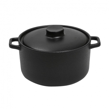 LAVA ΚΑΤΣΑΡΟΛΑ STONEWARE ΜΑΥΡΗ 2500ML D: 21 H: 15CM