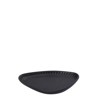 DIS. GOBI BLACK SAND HANDMADE ΠΙΑΤΑΚΙ ΤΡΙΓΩΝ. ΜΑΥΡΟ ΜΑΤ 15Χ8,5Χ2ΕΚ