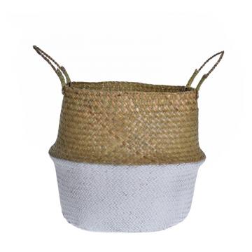Καλάθι Seagras με λαβή & λευκό πάτο,Δ.34cm
