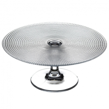 DIS. PATISSERIE FOOTED PLATE EMPOSSED H: 11,2 D: 28CM P/64 GB1.OB4