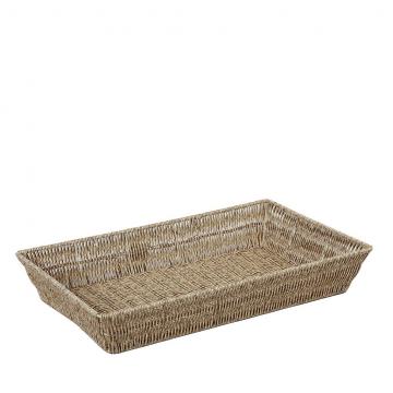 ΚΑΛΑΘΙ SYNTH. RATTAN GN1/1 ΜΠΕΖ 53Χ32,5Χ9ΕΚ  (smA)