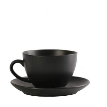 MORGAN MATTE BLACK ΦΛΙΤΖΑΝΙ & ΠΙΑΤΑΚΙ JUMBO 400CC 16Χ16Χ8,5ΕΚ