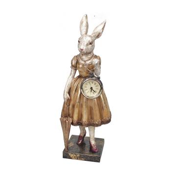 Lady Rabbit σε μπαροκ στυλ, με ρολοι, 35cm 