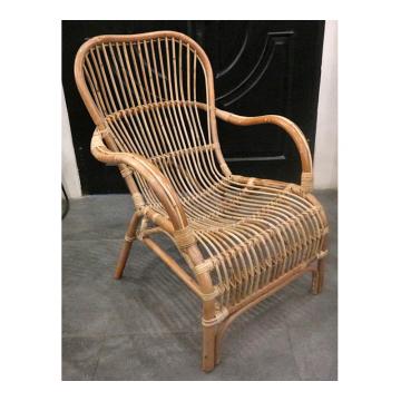 Χαμηλή πολυθρόνα "Bali" φυσικό rattan,80x40x90cm