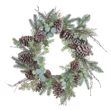 Στεφάνι "Forest" με φυσικά υλικά,60cm