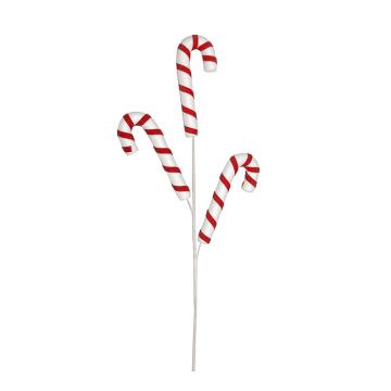 Candy cane spray White Red,70cm 