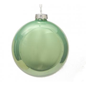 Glass Ball Pearl Green,D.:10cm