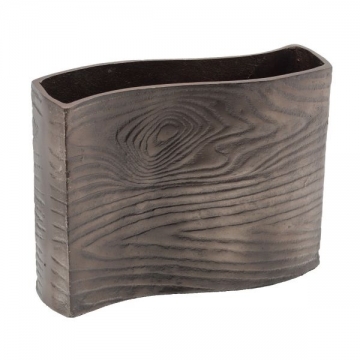 Artekko Zebra Γκρι Μεταλλικό Βάζο (29.5x9.5x22.5)cm