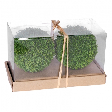 Artekko Boxwood Πράσινη Τεχνητή Μπάλα Πύξος (15.2x15.2x15.2)cm 2pcs