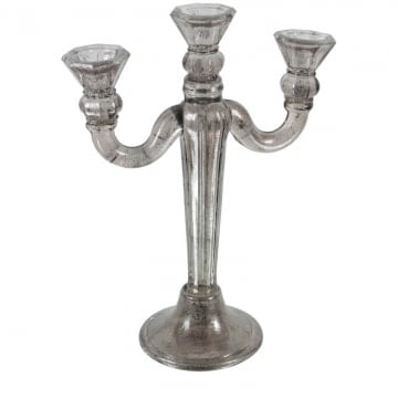 Κηροπήγιο vintage γυάλινο 22X6X30