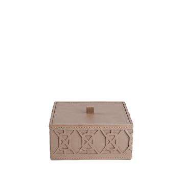 ΚΟΥΤΙ ΤΕΤΡΑΓ L ΣΥΝΘ. ΔΕΡΜΑ ΜΠΕΖ 15X15X7EK.