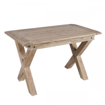 Artekko Attari Ξύλινο Τραπέζι σε Λευκή Πατίνα (120x70x75)cm