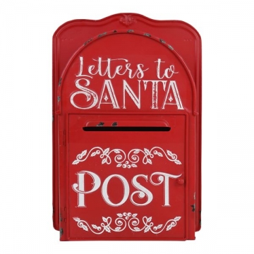 Artekko Xmas Mailbox Κόκκινο Μεταλλικό Γραμματοκιβώτιο
