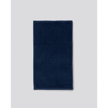 Βαμβακερή Βελουτέ Πετσέτα Προσώπου Sair 40x70cm 40x70cm Μπλε Σκούρο