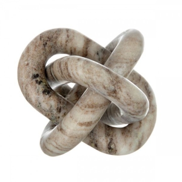 Artekko Marble Διακοσμητική Αλυσίδα Μάρμαρο Μπεζ Καφέ (15x15x15)cm