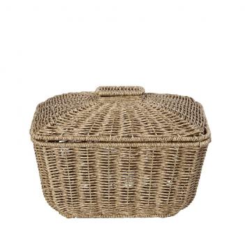 ΚΑΛΑΘΙ ΟΡΘ. ΜΕ ΚΑΠ. SYNTH. RATTAN ΜΠΕΖ 30Χ22Χ23ΕΚ