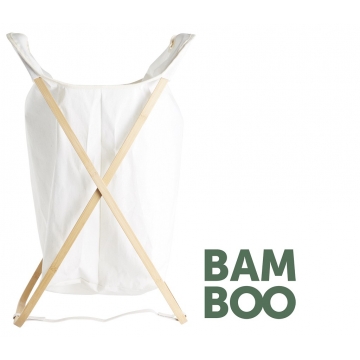 DAY ΚΑΛΑΘΙ ΑΠΛΥΤΩΝ ΑΝΑΔΙΠΛ. BAMBOO ΚΑΙ ΥΦΑΣΜΑ ΛΕΥΚΟ 75.5X43X3.5ΕΚ.