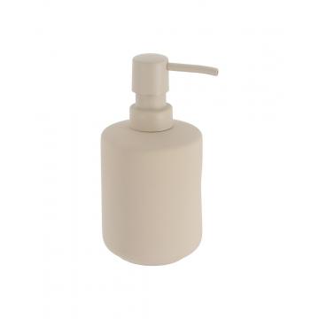 Dispenser stoneware μπεζ 400ml/7,8x16,3cm