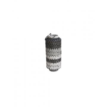 Φανάρι τενχητό rattan με γυαλί μαύρο-γκρι Φ25Η59,5CM