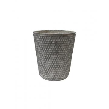 Γλάστρα cement conical cube αν.γκρι Φ30Χ33