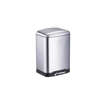 Κάδος αποριμ. ασημί Soft close/Black&Decker12lt/27,2x25,5x40,2cm